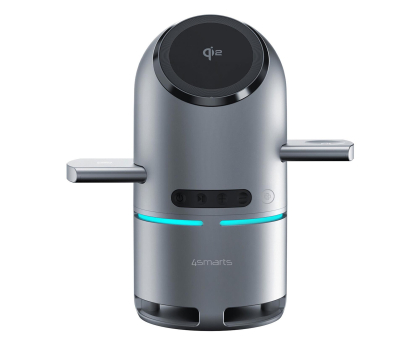 Ładowarka i akumulator 4smarts Stacja ładująca ChargeBot Sound Qi2 szary